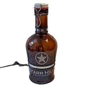 Starr Hill Brewery 2 Liter Glass Growler Metal Handle Swing Top